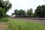 NS 4323 heads an eastbound stack train at MP 116